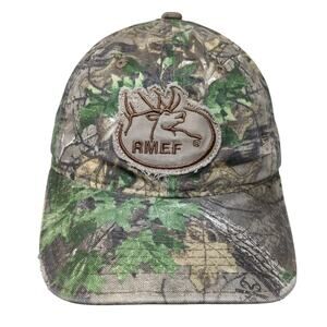 RMEF Slideback Baseball Cap Multicolor OS Adjustable Embroidered Camouflage